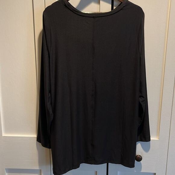 Lands End Black Active Tunic Tee Size 2X - Picture 2 of 6